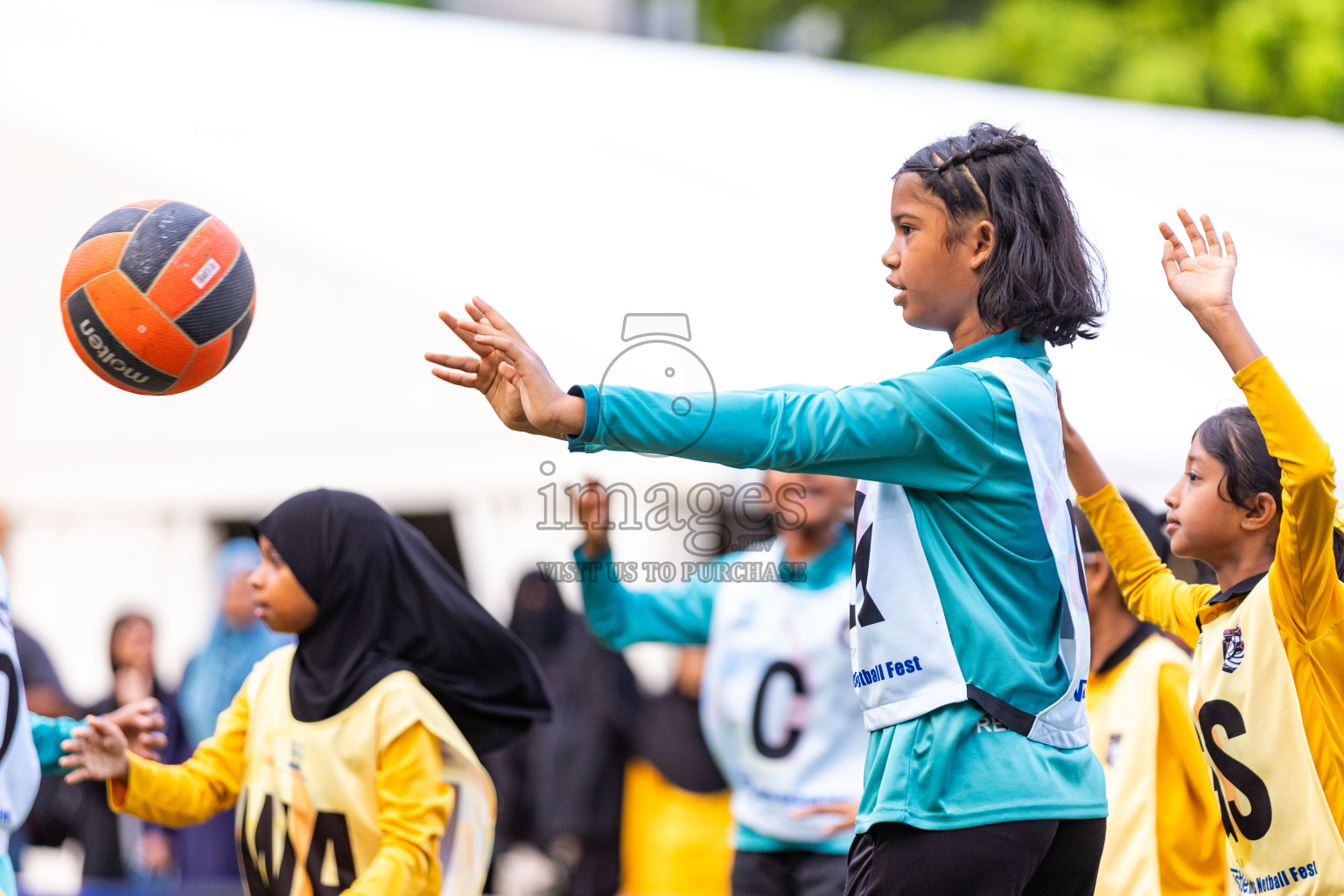 Day 3 of Nestle' Kids Netball Fiesta 2023 held in Henveyru Stadium, Male', Maldives on Saturday, 2nd December 2023. Photos by Nausham Waheed / Images.mv