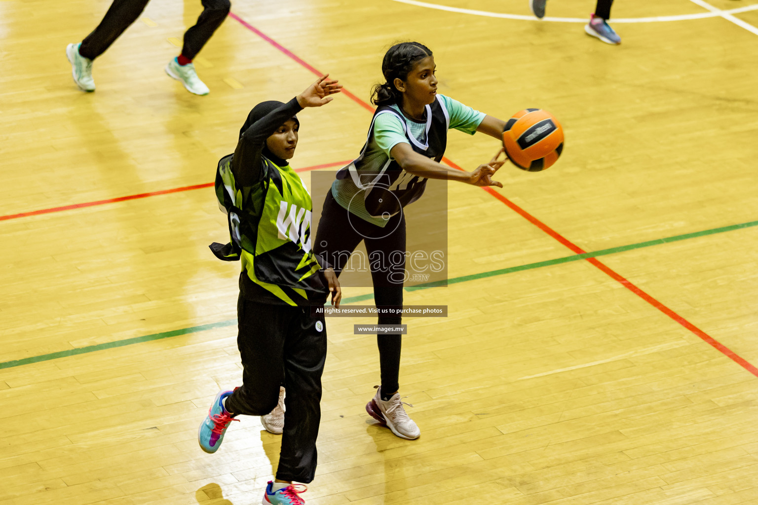 Day 8 of 24th Interschool Netball Tournament 2023 was held in Social Center, Male', Maldives on 3rd November 2023. Photos: Hassan Simah, Nausham Waheed / images.mv