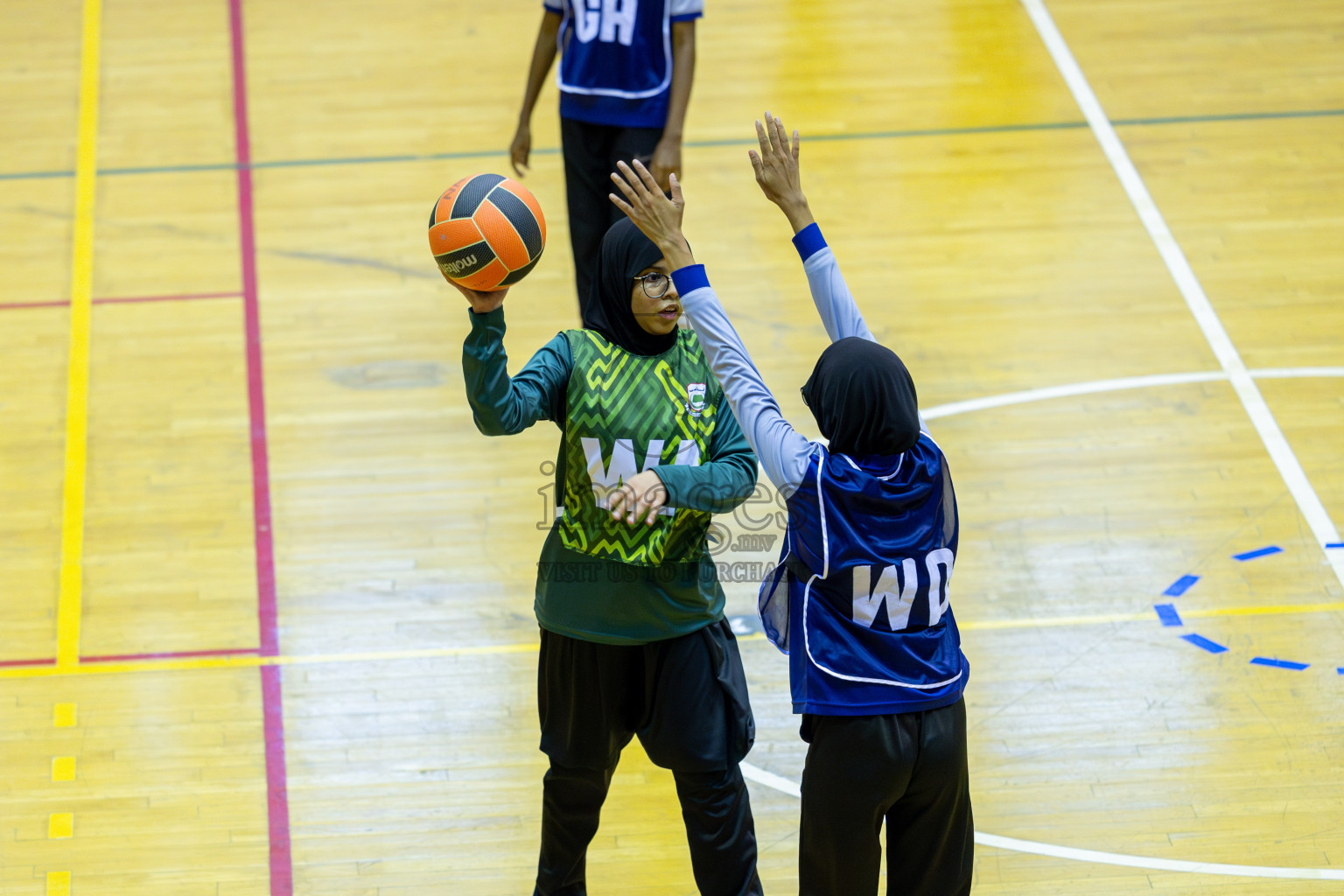 Day 13 of 25th Inter-School Netball Tournament was held in Social Center at Male', Maldives on Saturday, 24th August 2024. Photos: Mohamed Mahfooz Moosa / images.mv