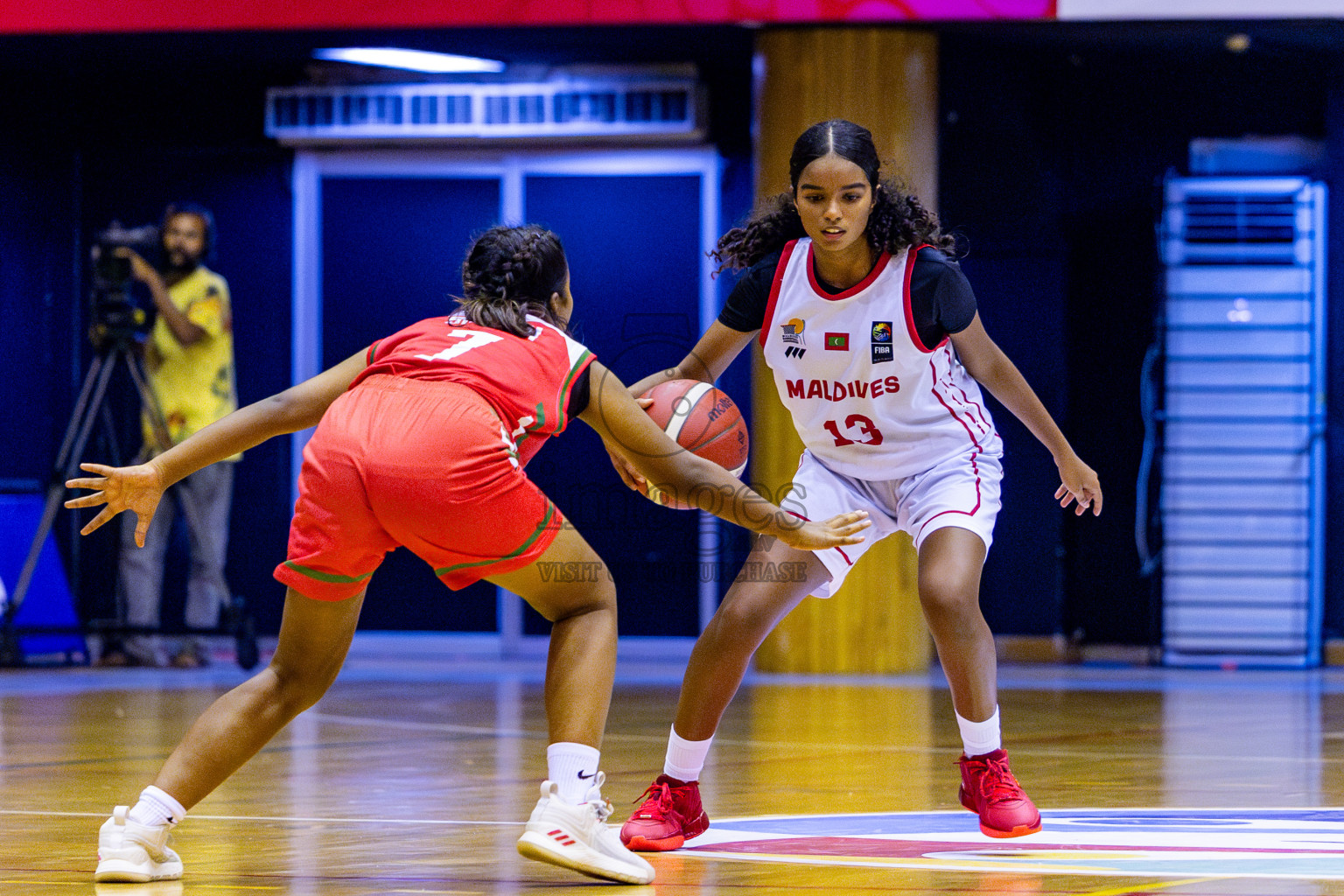 Maldives vs Bangladesh in Day 1 of Under 16 Woman's Asian Cup SABA Qualifiers 2025 was held in Social Center, Male', Maldives on 12th June 2025. Photos: Nausham Waheed / images.mv