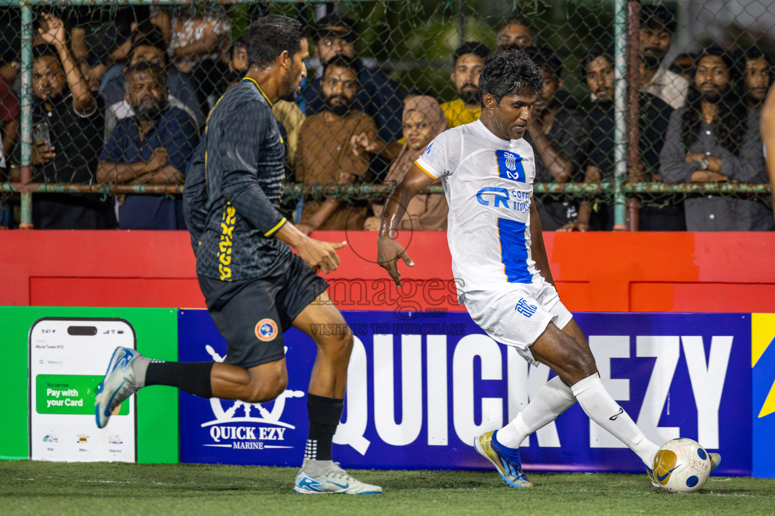 S. Hithadhoo VS S. Maradhoo in Day 7 of Golden Futsal Challenge 2025 was held on Saturday, 11th January 2025, in Hulhumale', Maldives Photos: Hassan Simah / images.mv