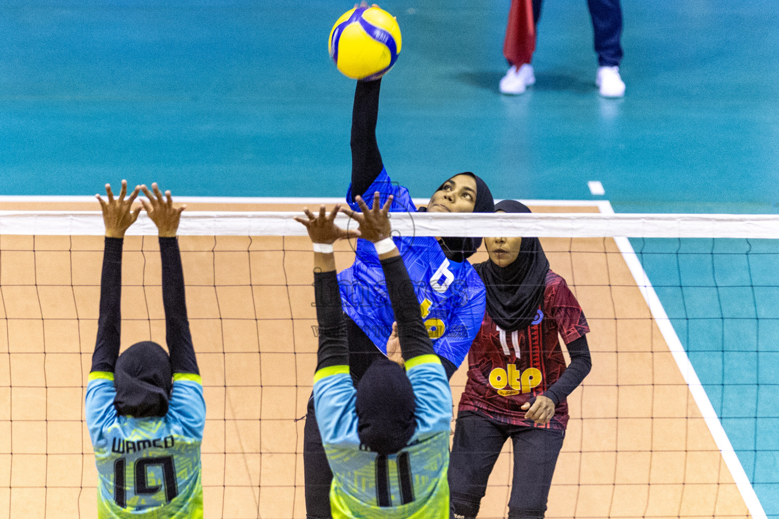 Final of Women's Division of Volleyball Association Cup 2023 held in Male', Maldives on Tuesday, 9th January 2024 at Social Center Indoor Hall Photos By: Nausham Waheed /images.mv