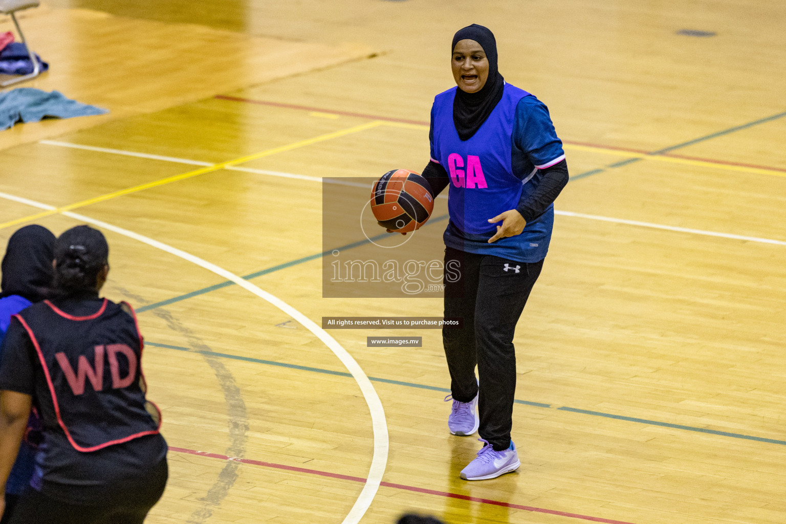 Xenith Sports Club vs Youth United Sports Club in the Milo National Netball Tournament 2022 on 18 July 2022, held in Social Center, Male', Maldives. Photographer: Shuu, Hassan Simah / Images.mv