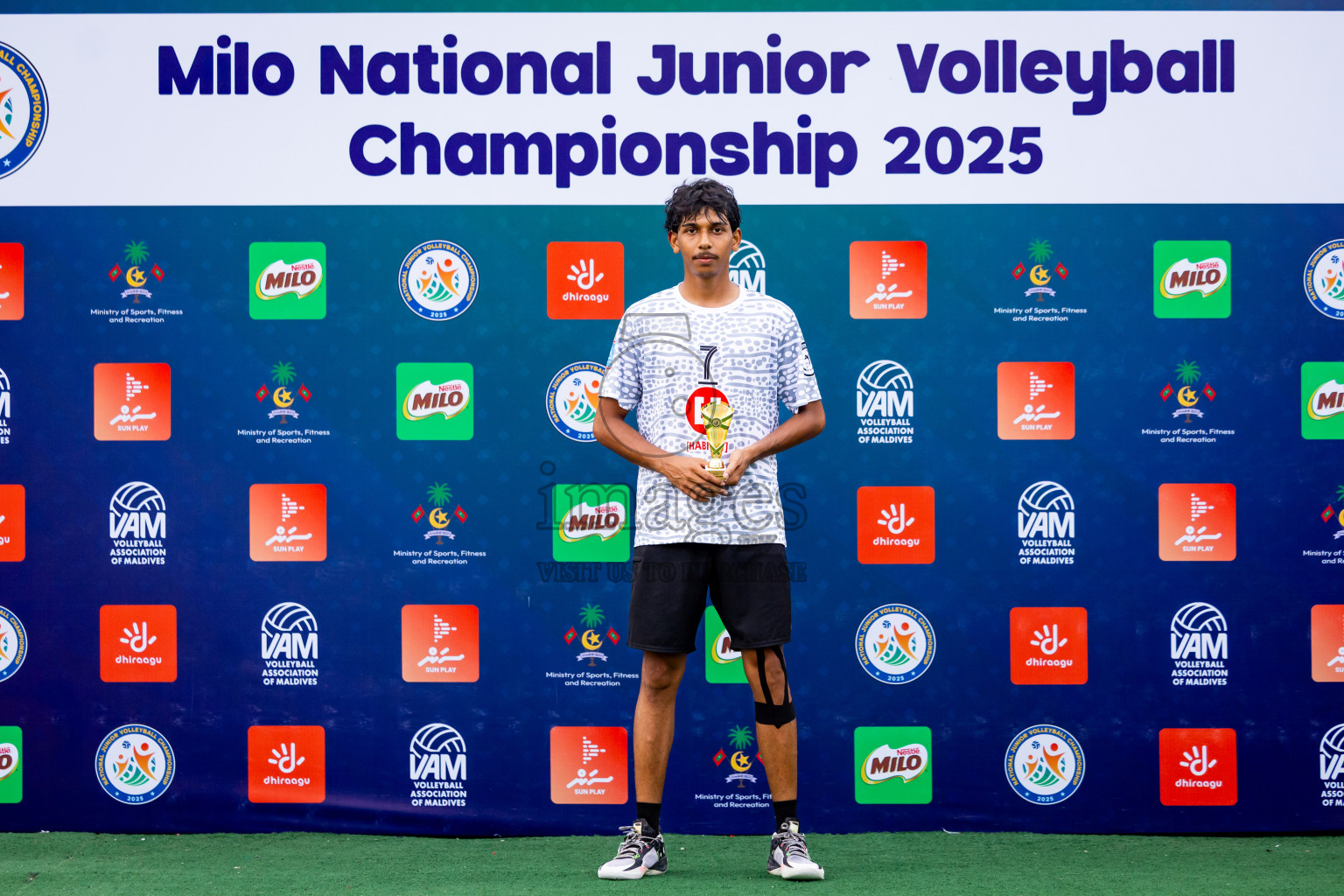 Club rising star academy vs Sports club city in Milo National Junior Volleyball Championship 2025 Day 2 was held on Sunday, 23rd November 2025 at Ekuveni Turf Court Male', Maldives. Photos: Nausham Waheed / images.mv