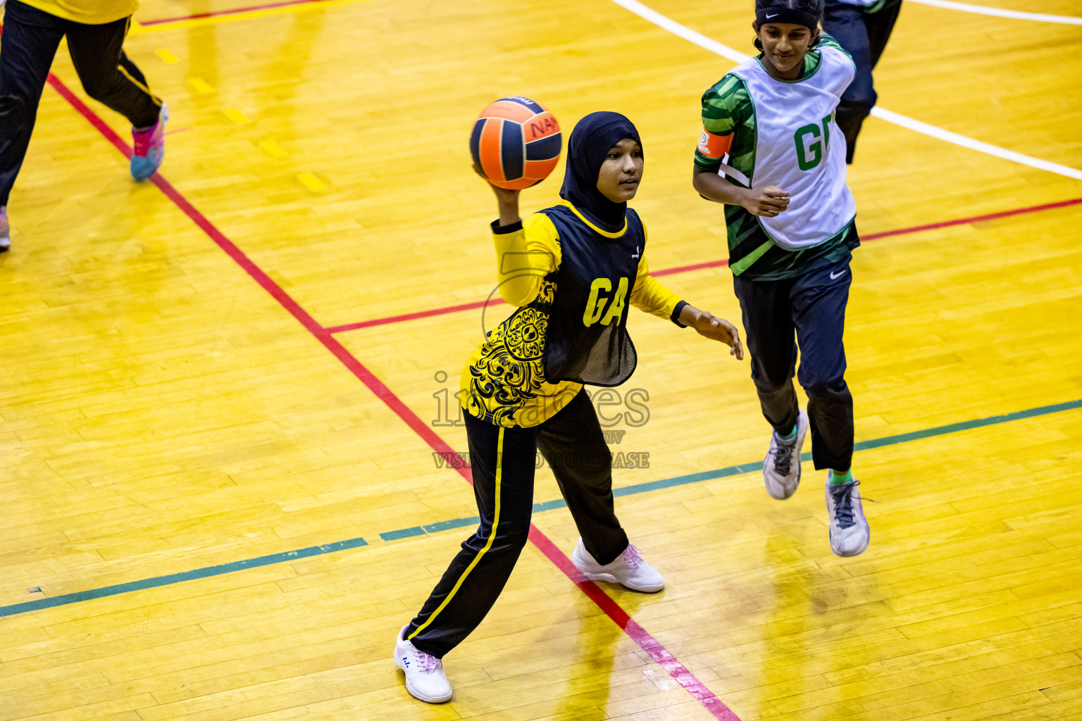 Day 1 of 25th Milo Inter-School Netball Tournament was held in Social Center at Male', Maldives on Thursday, 8th August 2024. Photos: Nausham Waheed / images.mv