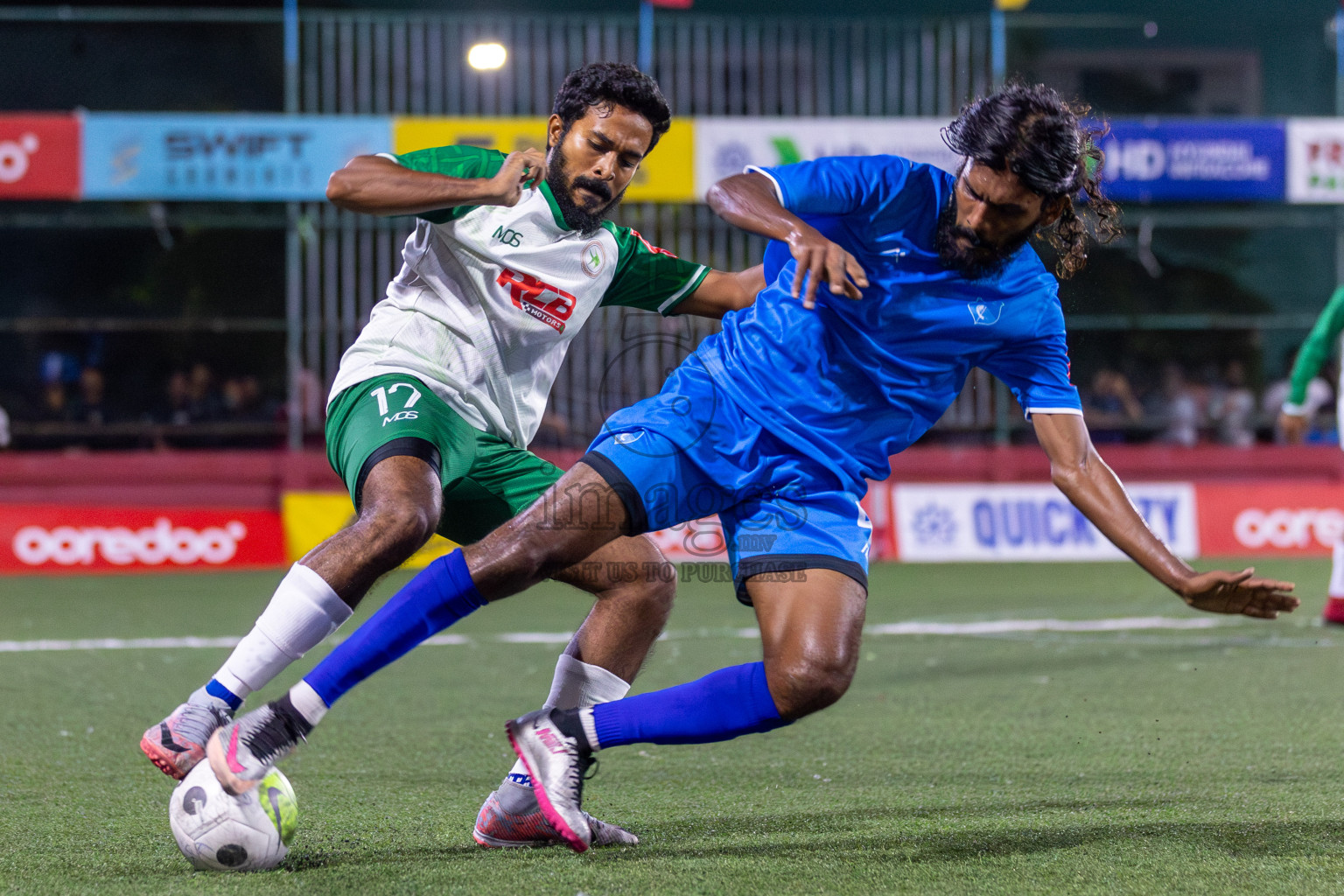 R Alifushi vs R Maduvvari in Day 8 of Golden Futsal Challenge 2024 was held on Monday, 22nd January 2024, in Hulhumale', Maldives Photos: Mohamed Mahfooz Moosa / images.mv