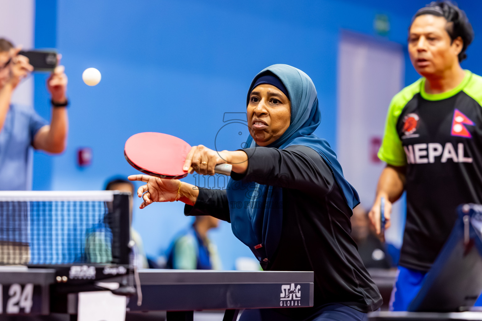 Day 3 of 1st Thoddoo Masters Table Tennis Tournament was held on Saturday, 23rd August 2025 in AA Thoddoo, Maldives. Photos: Nausham Waheed / images.mv