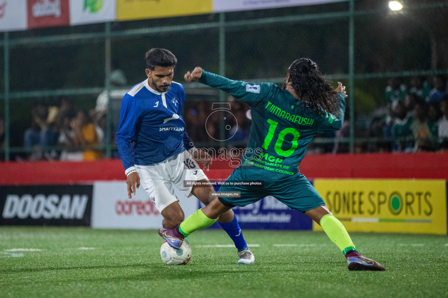 Th. Thimarafushi vs Th. Kinbidhoo in Day 12 of Golden Futsal Challenge 2023 on 16 February 2023 in Hulhumale, Male, Maldives