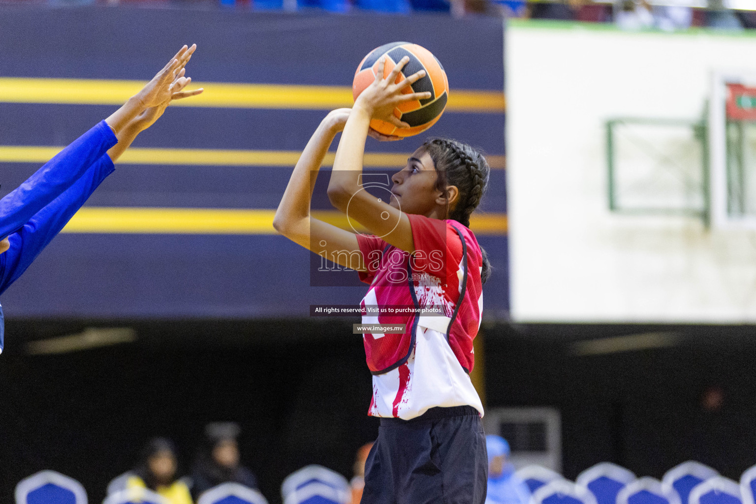 Day 10 of 24th Interschool Netball Tournament 2023 was held in Social Center, Male', Maldives on 5th November 2023. Photos: Nausham Waheed / images.mv