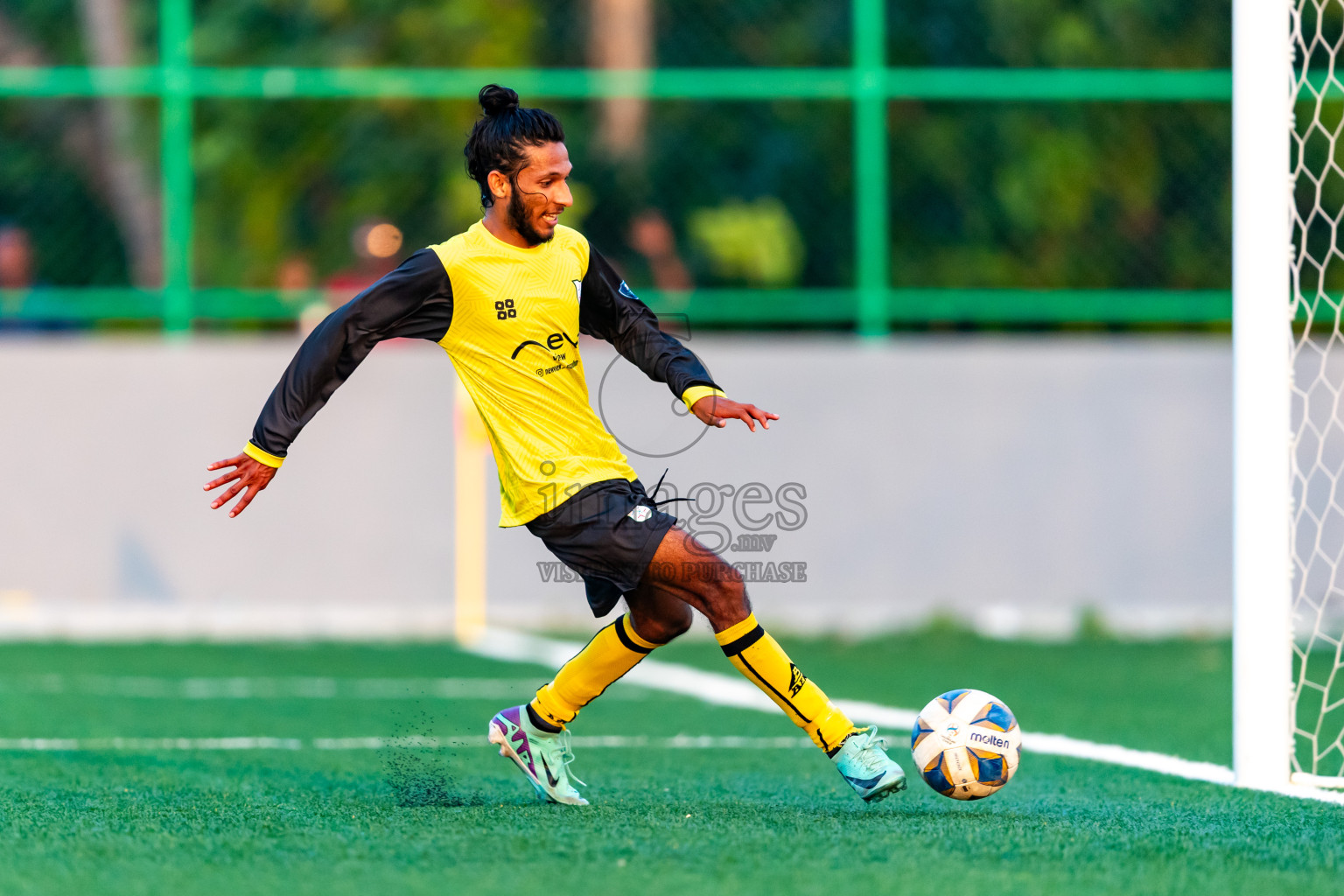 Baburu SC vs Kanmathi Juniors from Manadhoo Council Cup 2024 in N Manadhoo Maldives on Friday, 23rd February 2023. Photos: Nausham Waheed / images.mv