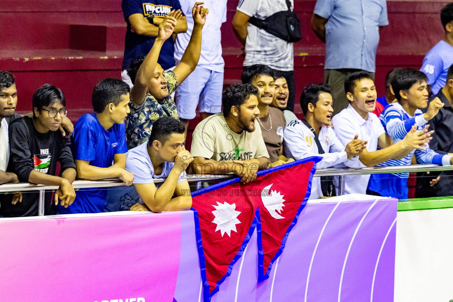 Nepal vs Sri Lanka in Day 1 of CAVA U20 Woman's Volleyball Championship 2024 was held in Social Center, Male', Maldives on 18th July 2024. Photos: Nausham Waheed / images.mv