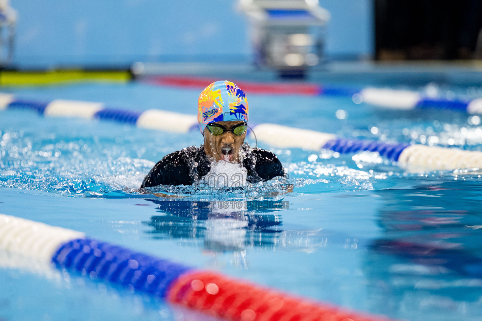 Day 5 of BML 21st Interschool Swimming Competition 2025 was held in Hulhumale' Swimming Pool, Hulhumale', Maldives on Wednesday, 15th October 2025. 
Photos: Hassan Simah / images.mv