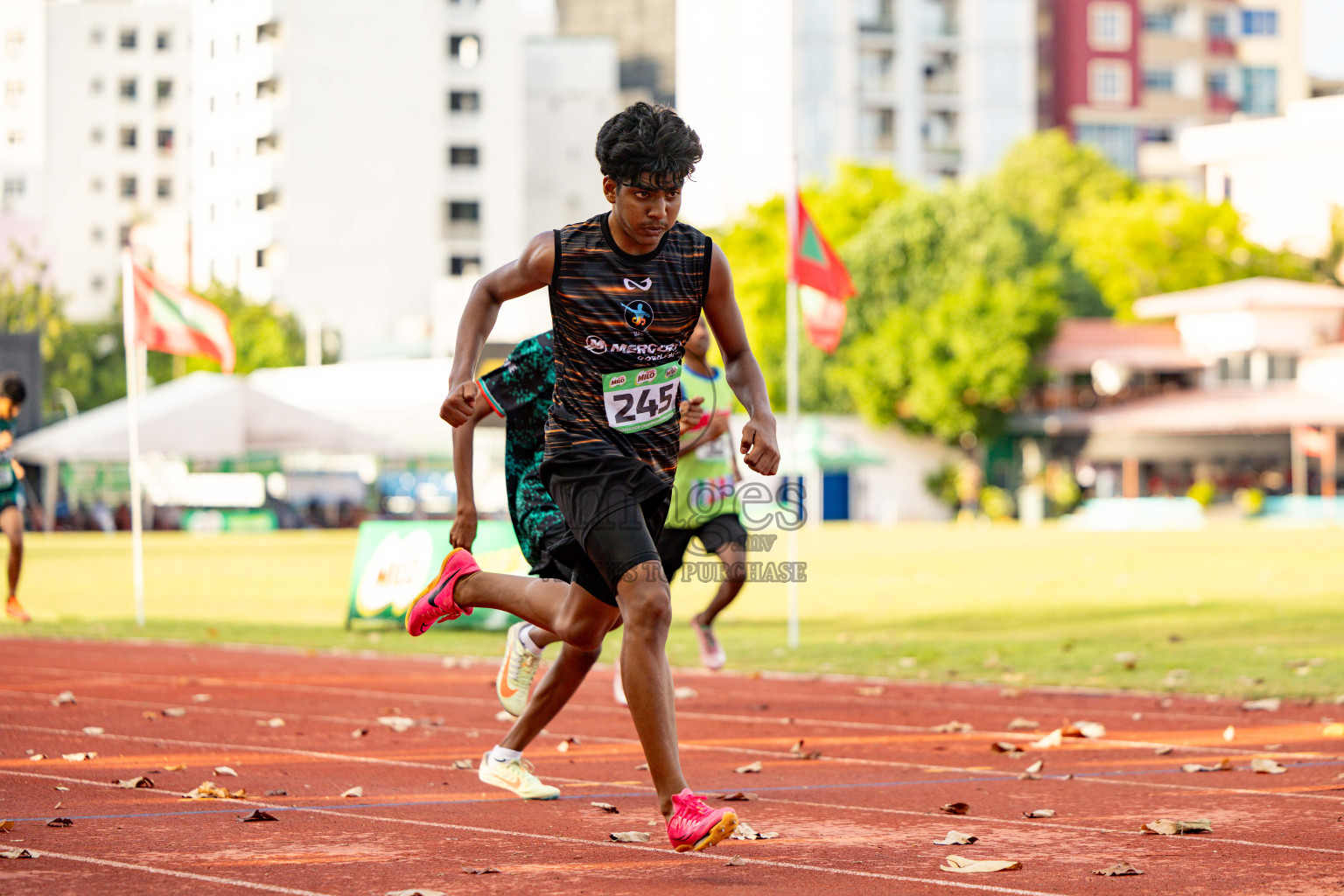 Day 2 of 12th Milo Association Championships was held in Ekuveni Track at Male', Maldives on Friday, 25th April 2025. Photos: Hassan Simah / images.mv