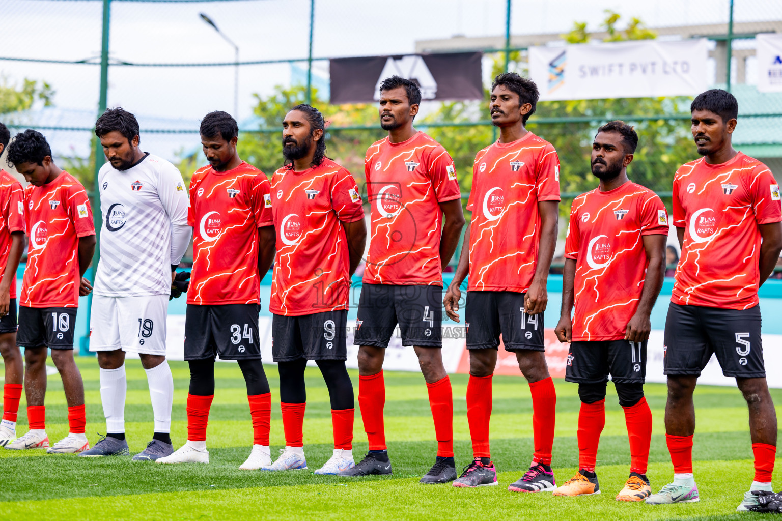 Raiymandhoo FC vs Dee Cee Jay SC in Day 1 of Laamehi Dhiggaru Ekuveri Futsal Challenge 2024 was held on Friday, 26th July 2024, at Dhiggaru Futsal Ground, Dhiggaru, Maldives Photos: Nausham Waheed / images.mv