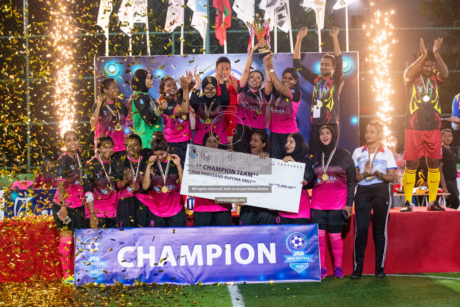 Final of MFA Futsal Tournament 2023 on 10th April 2023 held in Hulhumale'. Photos: Nausham waheed /images.mv