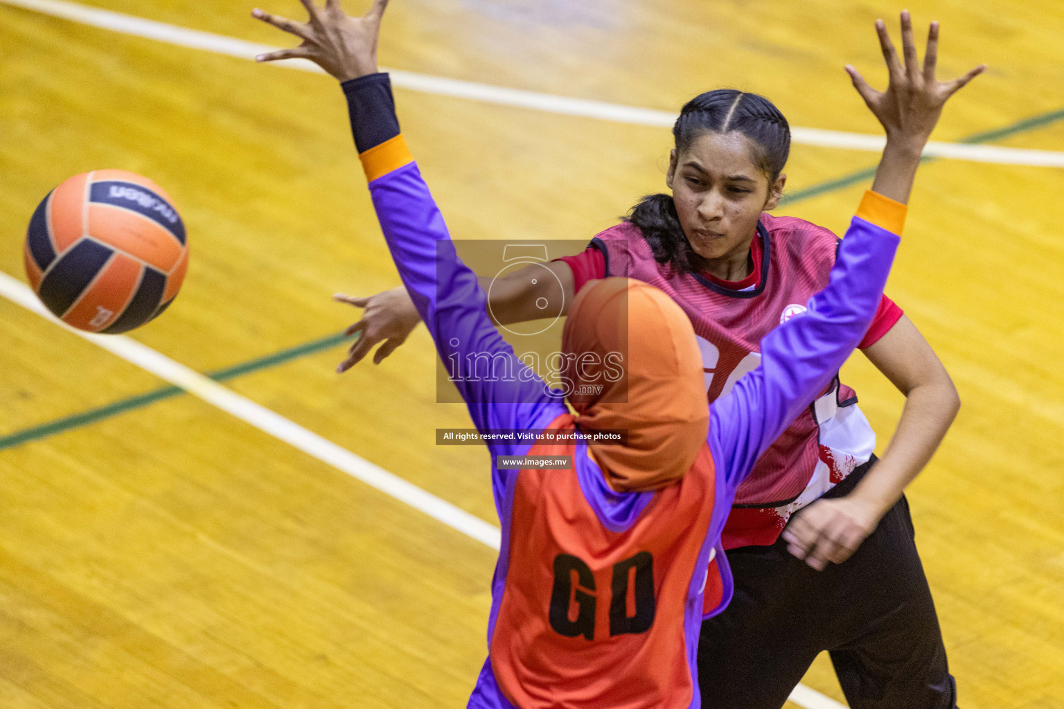 Day7 of 24th Interschool Netball Tournament 2023 was held in Social Center, Male', Maldives on 2nd November 2023. Photos: Nausham Waheed / images.mv