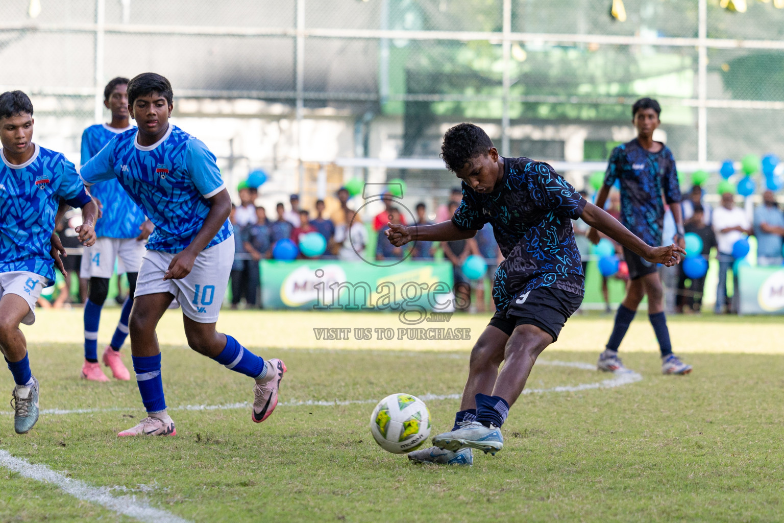 Day 4 of MILO Academy Championship 2024 (U-14) was held in Henveyru Stadium, Male', Maldives on Sunday, 3rd November 2024. Photos: Hassan Simah / Images.mv