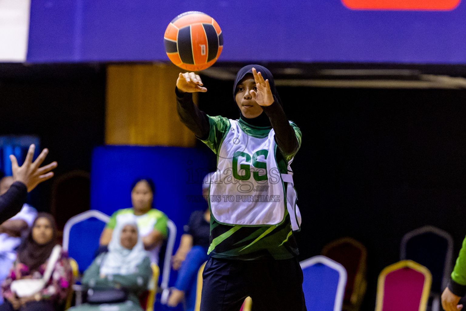 Day 12 of 25th Inter-School Netball Tournament was held in Social Center at Male', Maldives on Thursday, 22nd August 2024. Photos: Nausham Waheed / images.mv