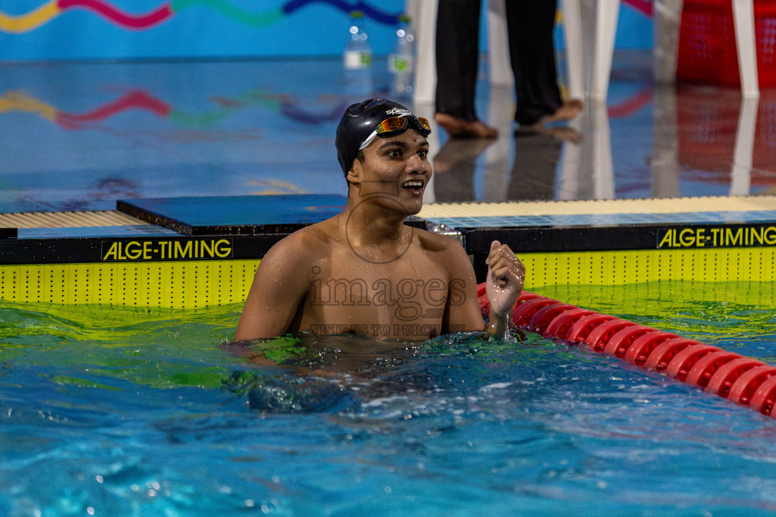 Day 2 of National Swimming Competition 2024 held in Hulhumale', Maldives on Saturday, 14th December 2024. Photos: Hassan Simah / images.mv