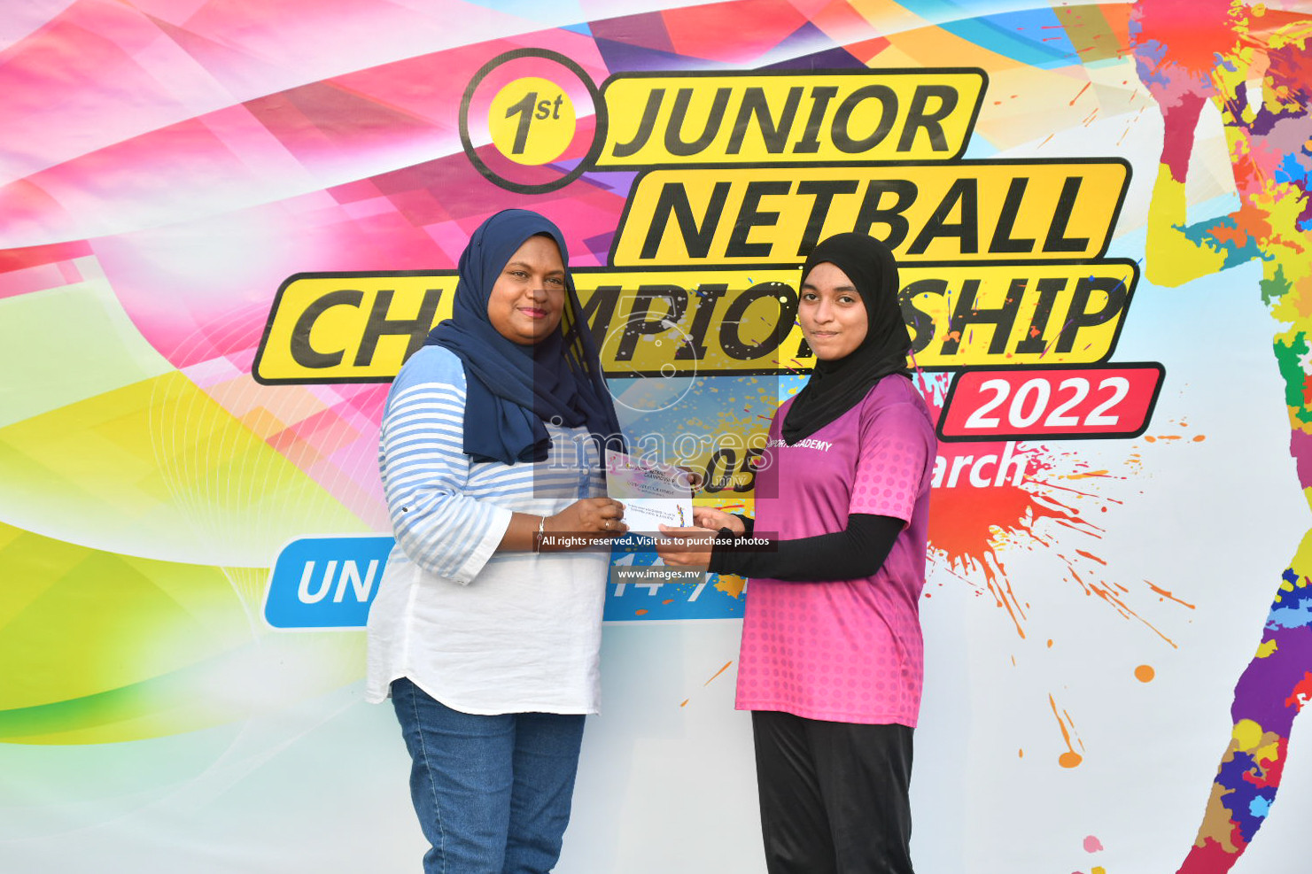 Day 1 of Junior Netball Championship 2022 on 5 March 2022 held in Male', Maldives. Photos by Nausham Waheed.