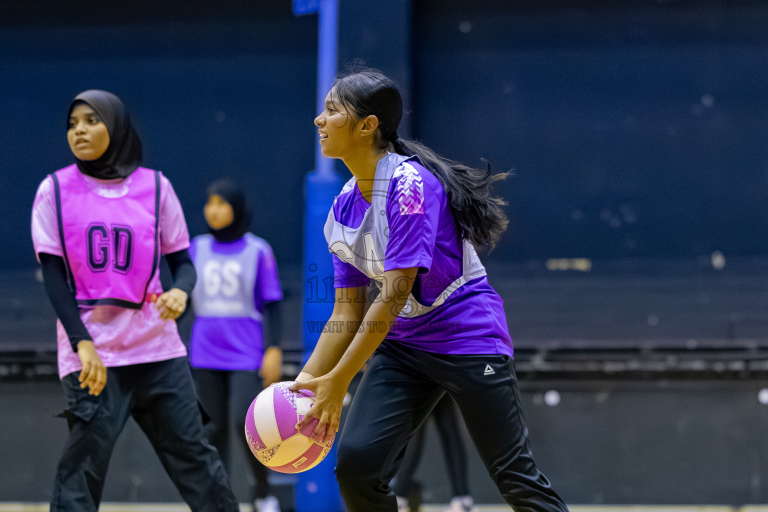 Invicto SC vs Xenith SC A in Day 3 of 24th Milo Netball Association Championship held in Social Center at Male', Maldives on Wednesday, 3rd September 2025. Photos: Mohamed MahfoozMoosa / images.mv