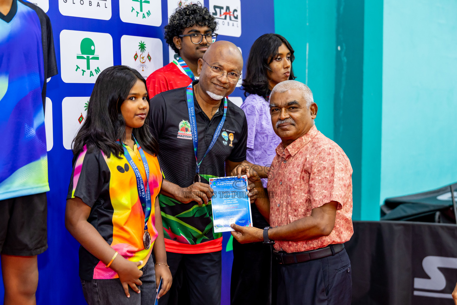 Finals of 30th Table Tennis Association Championship 2025 was held on Saturday, 20th September 2025 in Male' TT Hall, Male', Maldives. Photos: Nausham Waheed / images.mv