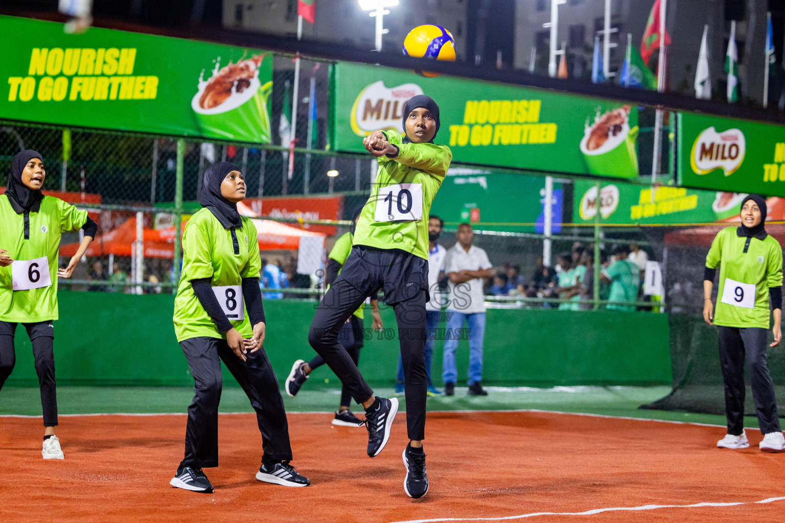 Day 2 of Interschool Volleyball Tournament 2024 was held in Ekuveni Volleyball Court at Male', Maldives on Sunday, 24th November 2024. Photos: Nausham Waheed / images.mv