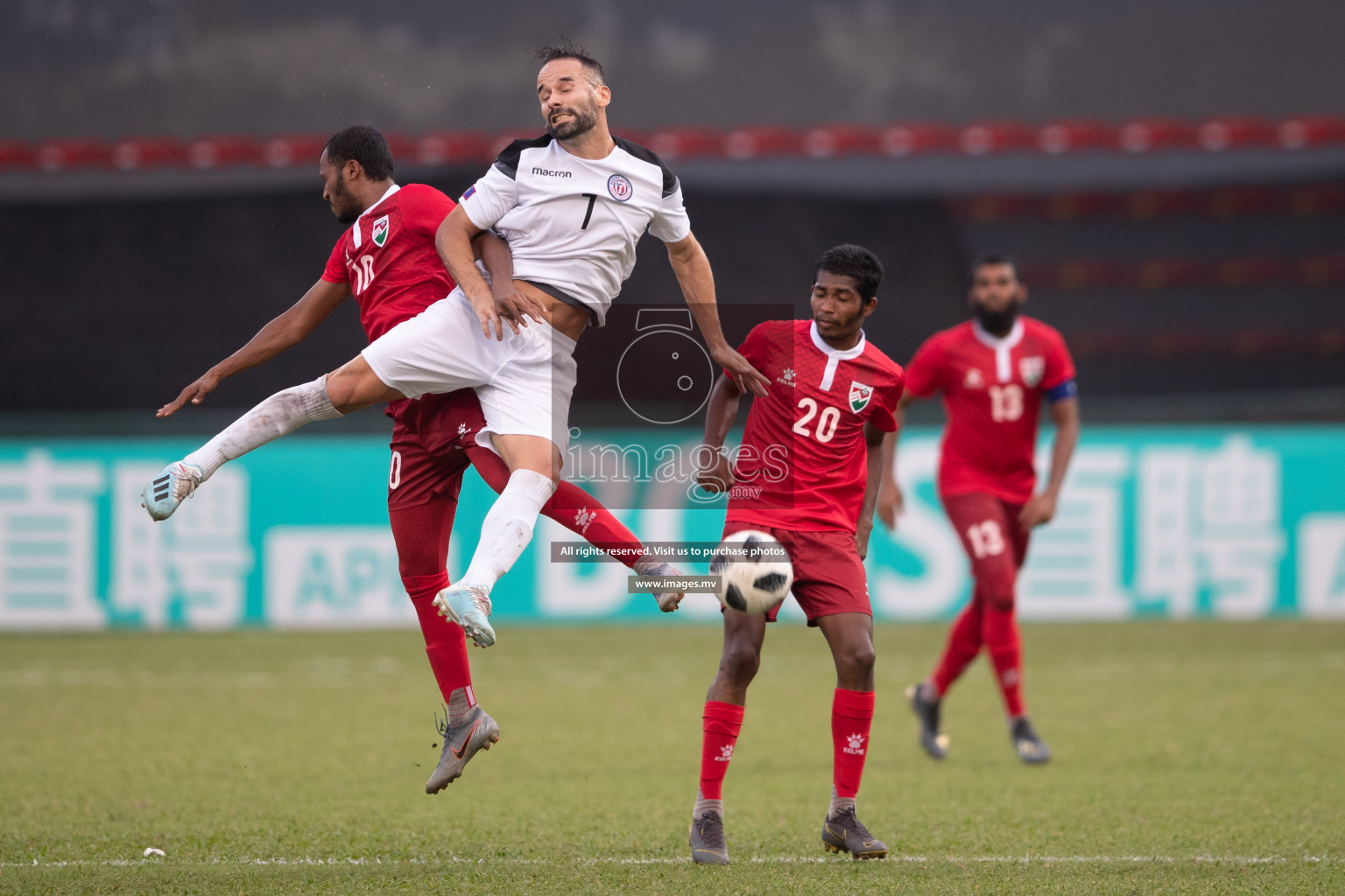 Maldives vs Guam in FIFA World Cup Qatar 2022 & AFC Asian Cup China 2023 Qualifier on 19th November 2019 in Male, Maldives Photos: Suadhu Abdul Sattar /images.mv
