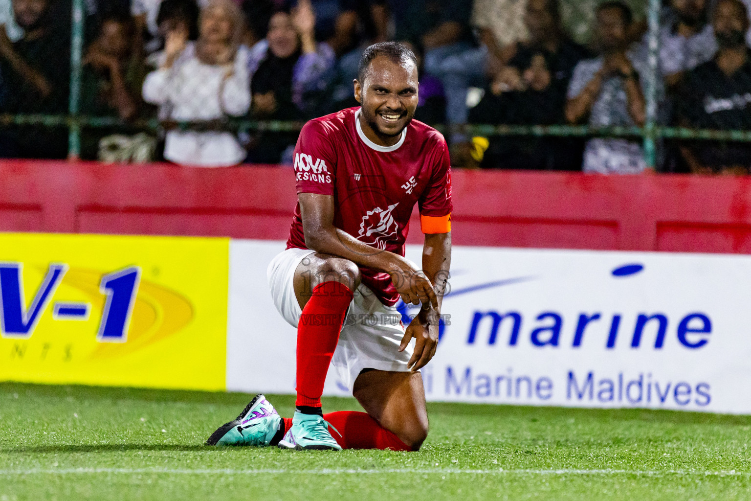 K Kaashidhoo VS K Himmafushi in Day 25 of Golden Futsal Challenge 2024 was held on Thursday , 8th February 2024 in Hulhumale', Maldives Photos: Nausham Waheed / images.mv