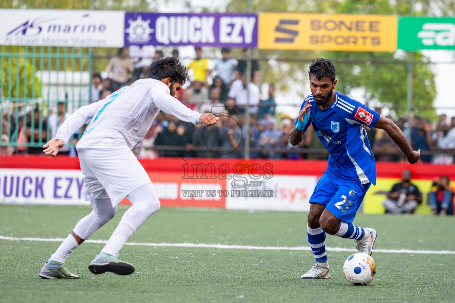 AA. Mathiveri VS AA. Thoddoo in Atoll Round Final on Day 20 of Golden Futsal Challenge 2025 was held on Friday, 24th January 2025, in Hulhumale', Maldives. Photos: Ismail Thoriq / images.mv