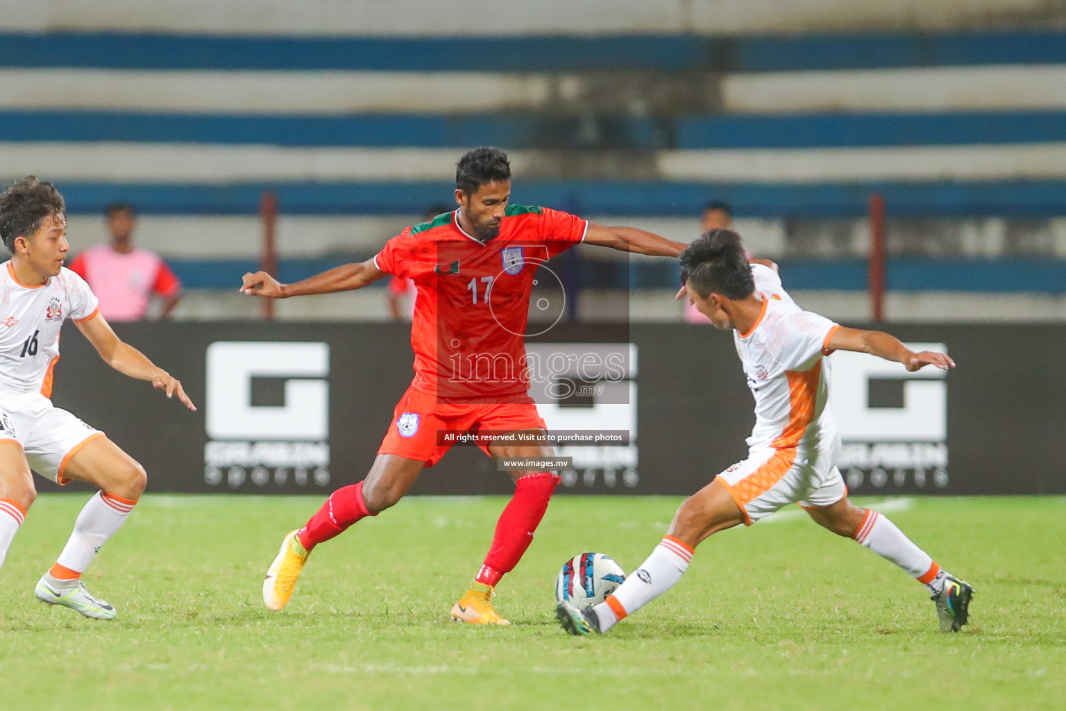 Bhutan vs Bangladesh in SAFF Championship 2023 held in Sree Kanteerava Stadium, Bengaluru, India, on Wednesday, 28th June 2023. Photos: Hassan SImah / images.mv