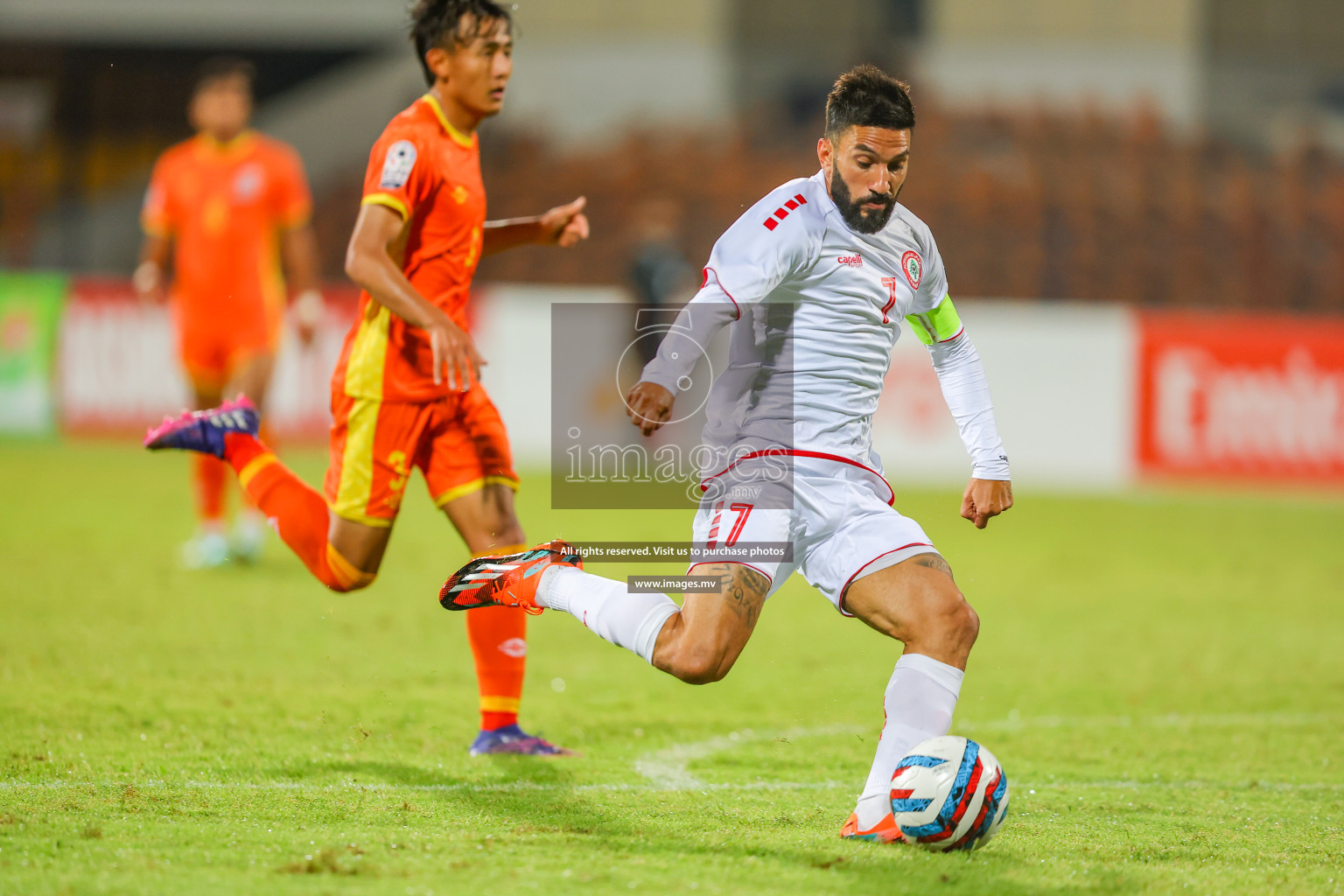 Bhutan vs Lebanon in SAFF Championship 2023 held in Sree Kanteerava Stadium, Bengaluru, India, on Sunday, 25th June 2023. Photos: Nausham Waheed, Hassan Simah / images.mv