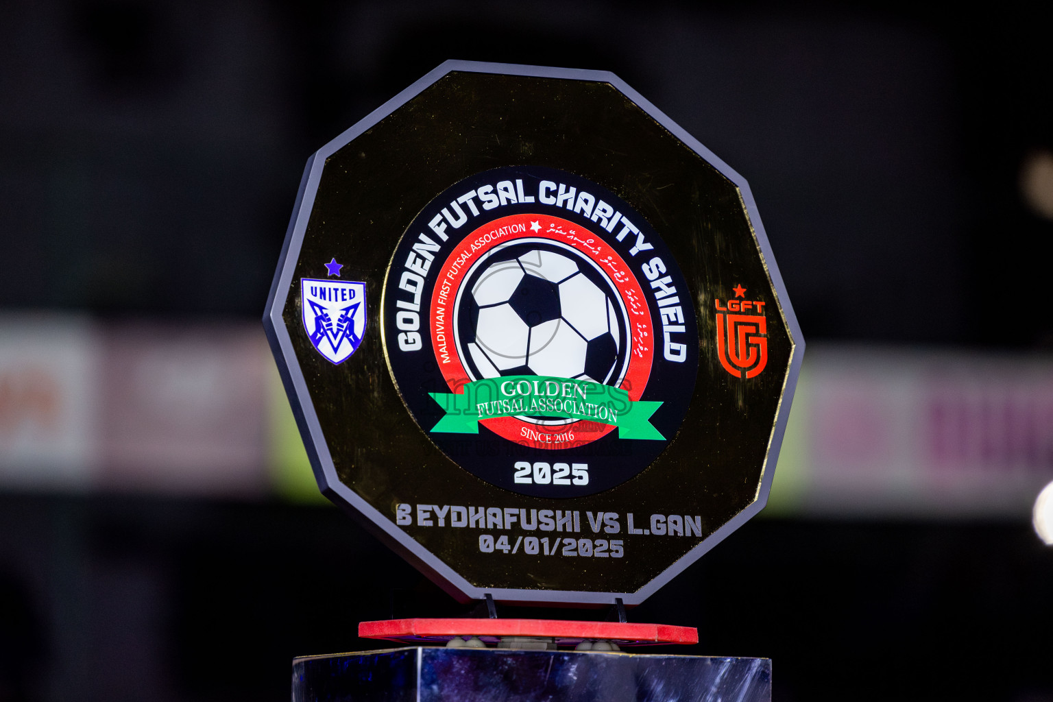 Opening of Golden Futsal Challenge 2025 with Charity Shield Match between L.Gan vs B.Eydhafushi was held on Saturday, 4th January 2025, in Hulhumale', Maldives Photos: Nausham Waheed , Ismail Thoriq / images.mv