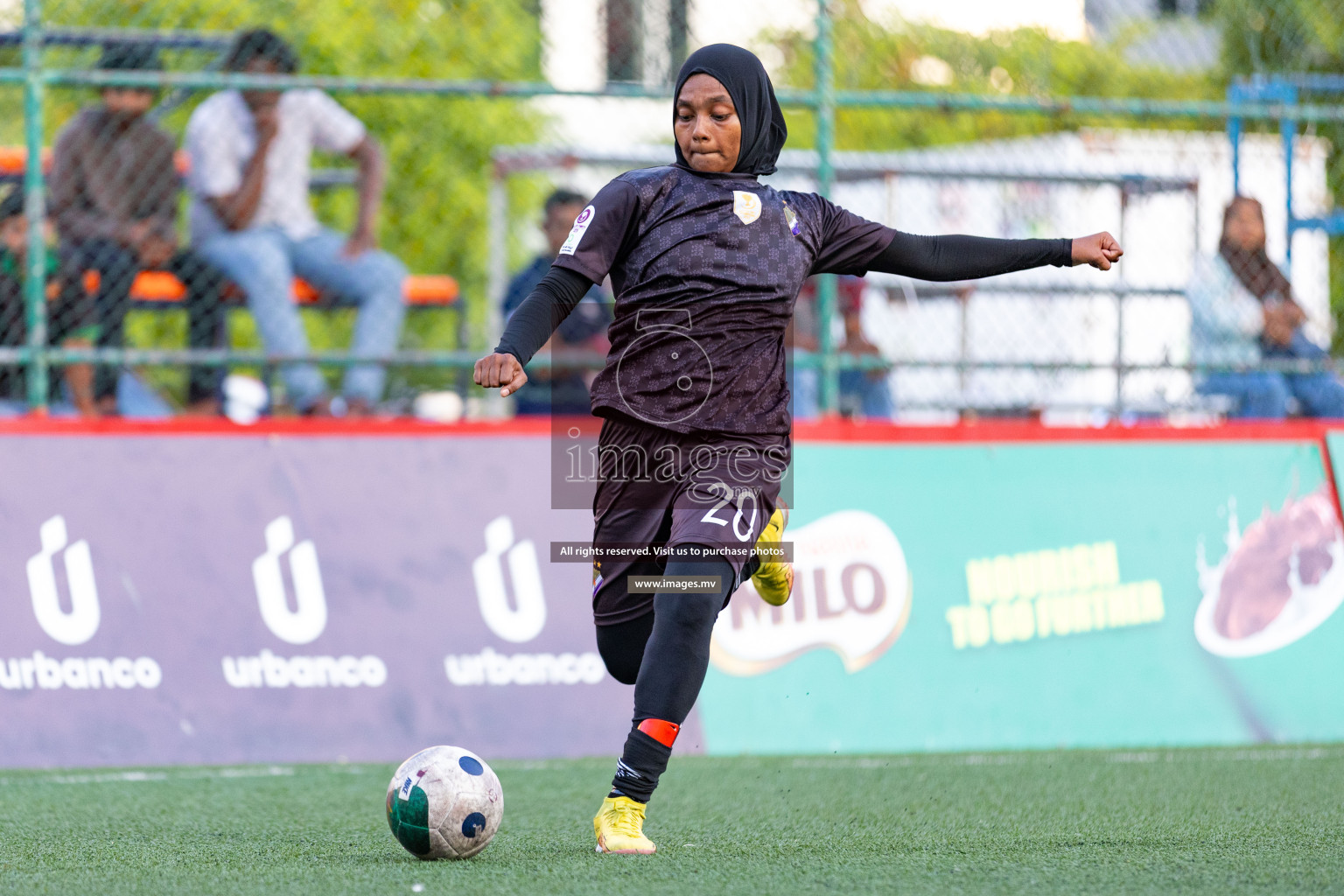 DSC vs Fenaka in Eighteen Thirty 2023 held in Hulhumale, Maldives, on Monday, 14th August 2023. Photos: Nausham Waheed / images.mv