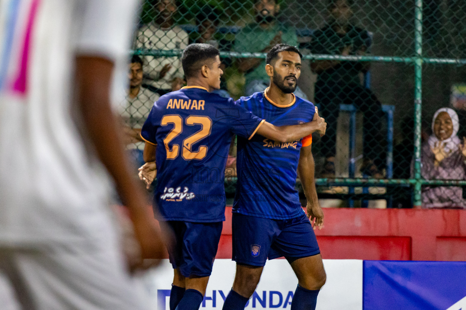 Lh. Kurendhoo VS Lh. Olhuvelifushi in Day 24 of Golden Futsal Challenge 2024 was held on Wednesday , 7th February 2024 in Hulhumale', Maldives 
Photos: Hassan Simah / images.mv