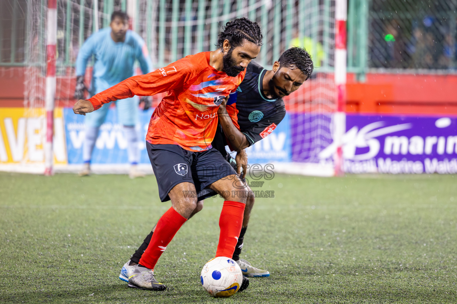 Sh Kanditheemu vs Sh Feydhoo in Day 6 of Golden Futsal Challenge 2025 on Friday, 6th January 2025, in Hulhumale', Maldives
Photos: Ismail Thoriq / images.mv