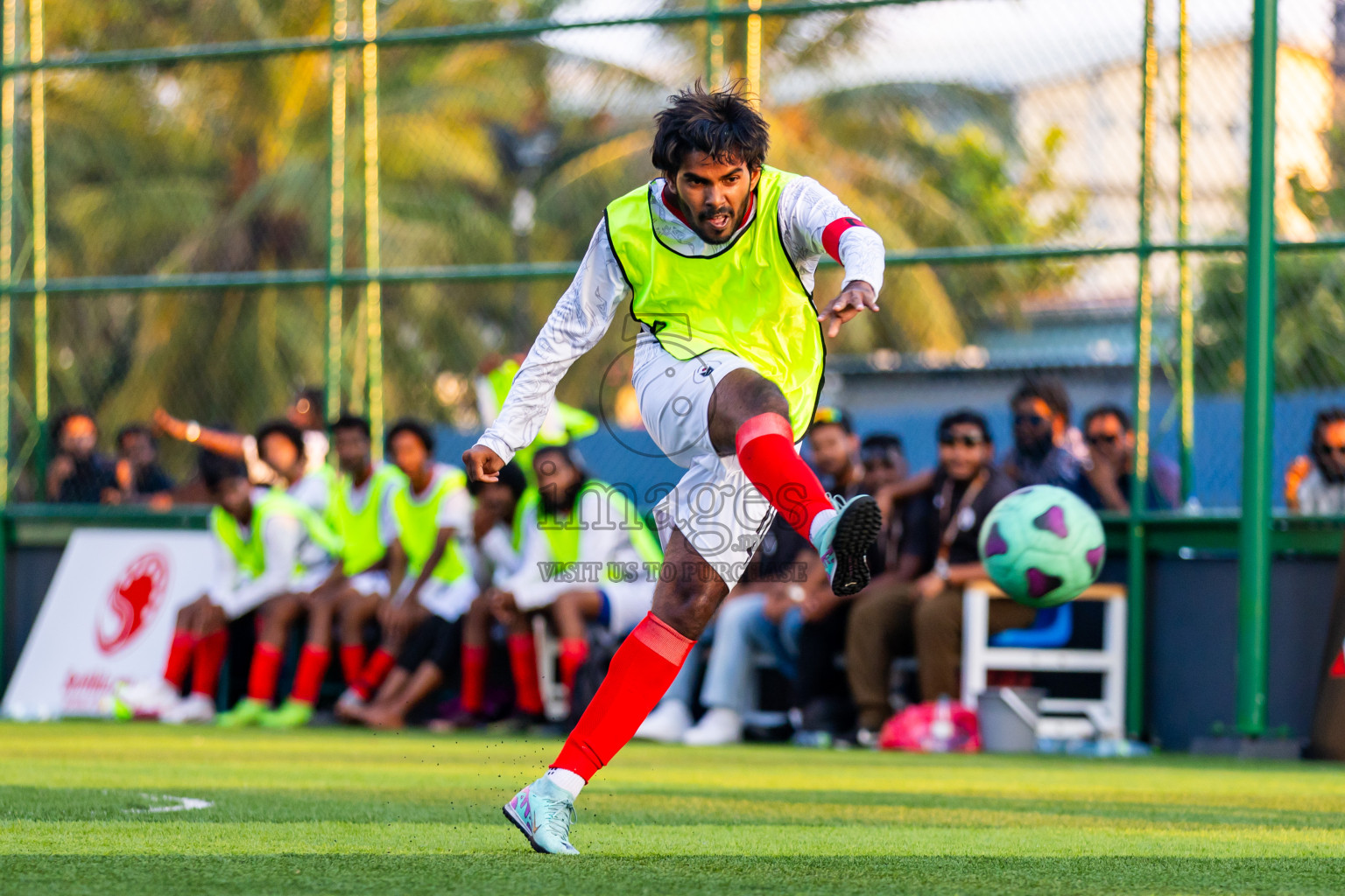 Giraavarians vs Anakee SC in Day 7 of BG Futsal Challenge 2024 was held on Monday, 18th March 2024, in Male', Maldives Photos: Nausham Waheed / images.mv