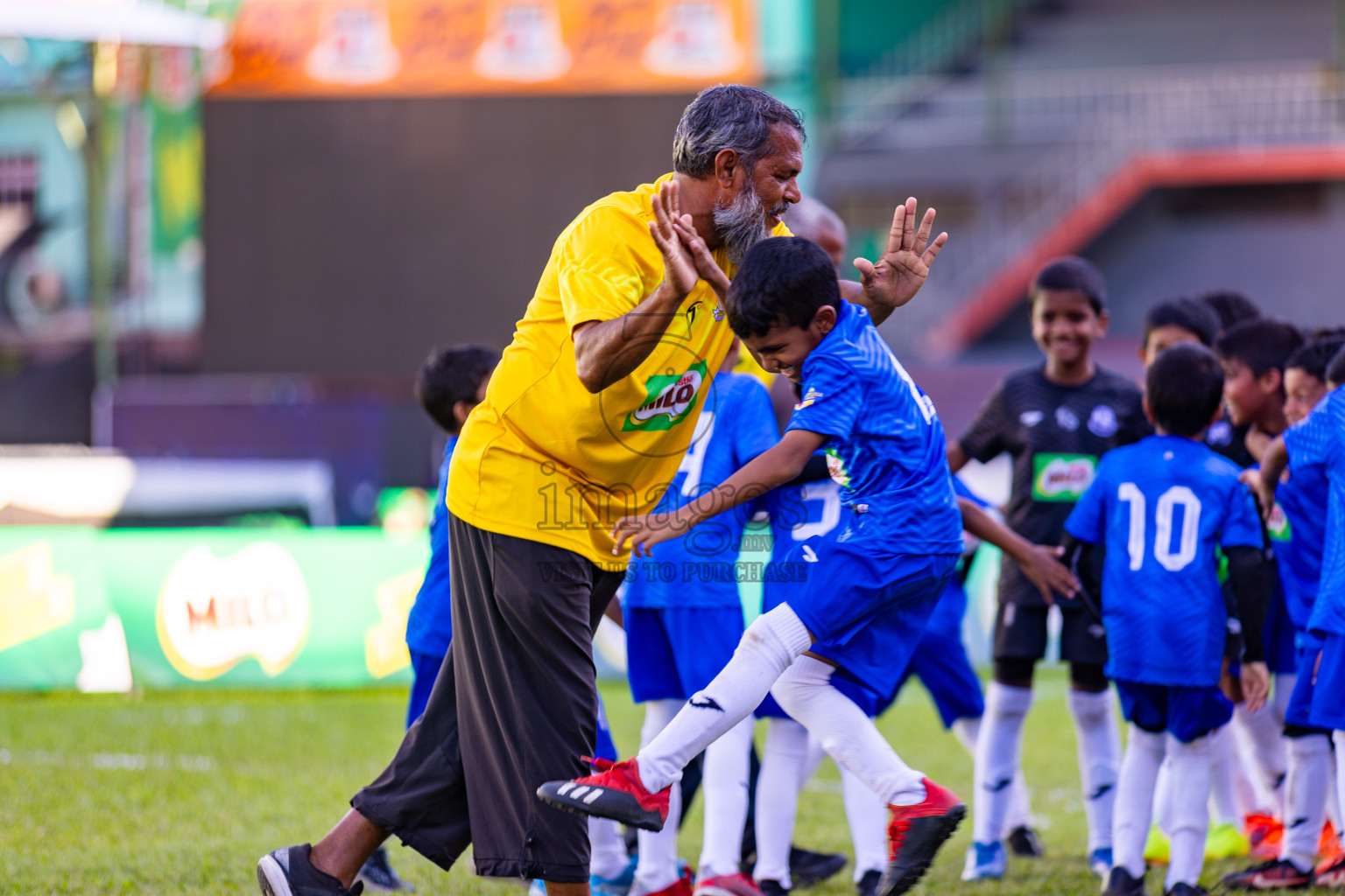 Day 2 of MILO Kids Football Fiesta was held at National Stadium in Male', Maldives on Saturday, 24th February 2024.