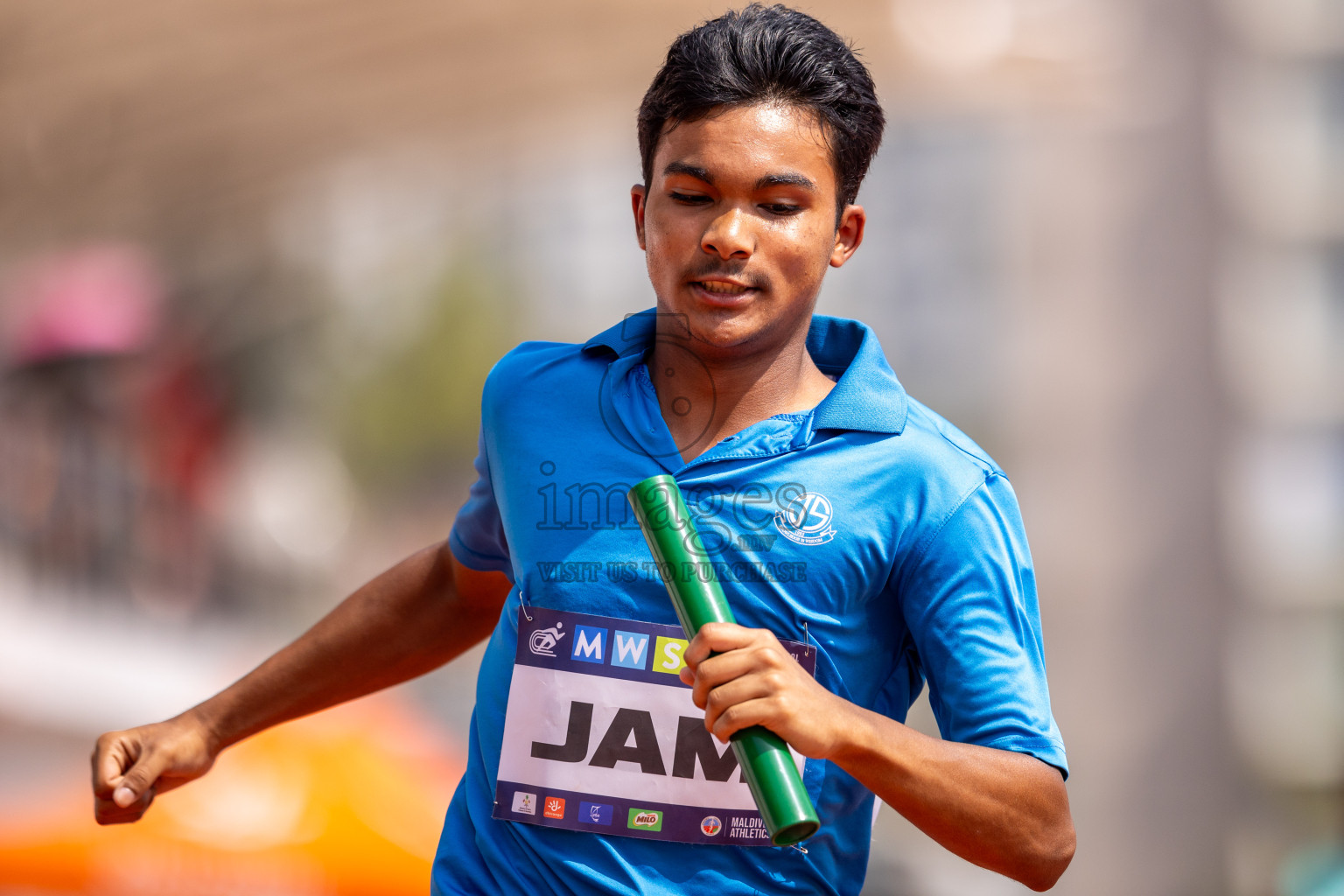 Day 5 of MWSC Interschool Athletics Championships 2024 held in Hulhumale Running Track, Hulhumale, Maldives on Wednesday, 13th November 2024. Photos by: Raif Yoosuf / Images.mv