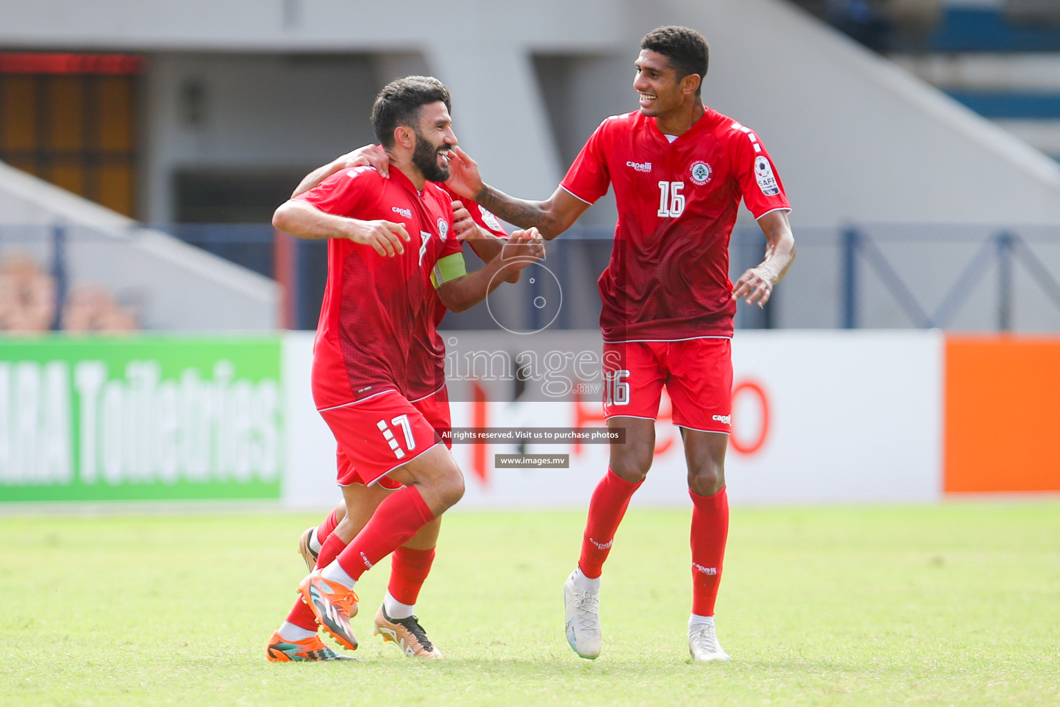 Lebanon vs Maldives in SAFF Championship 2023 held in Sree Kanteerava Stadium, Bengaluru, India, on Tuesday, 28th June 2023. Photos: Nausham Waheed, Hassan Simah / images.mv