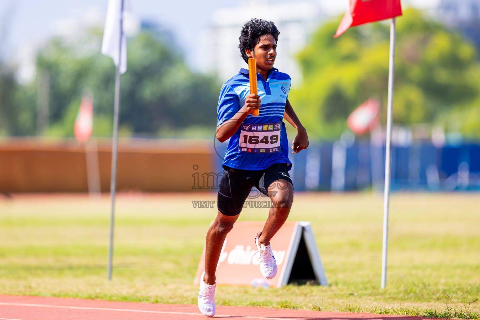 Day 6 of MWSC Interschool Athletics Championships 2024 held in Hulhumale Running Track, Hulhumale, Maldives on Thursday, 14th November 2024. Photos by: Nausham Waheed / Images.mv