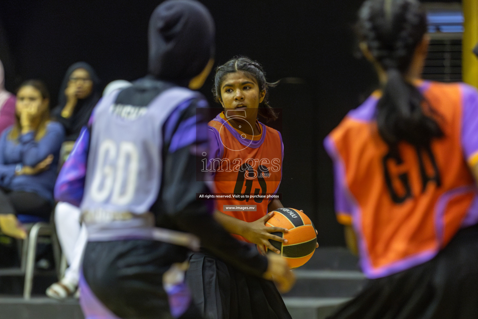 Day 11 of 24th Interschool Netball Tournament 2023 was held in Social Center, Male', Maldives on 6th November 2023. Photos: Mohamed Mahfooz Moosa / images.mv