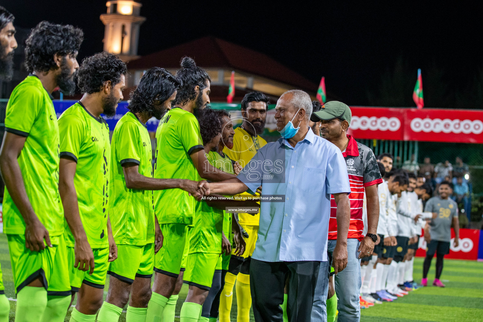 Team FSM Vs Prisons Club in the Semi Finals of Club Maldives 2021 held in Hulhumale, Maldives on 15 December 2021. Photos: Ismail Thoriq / images.mv