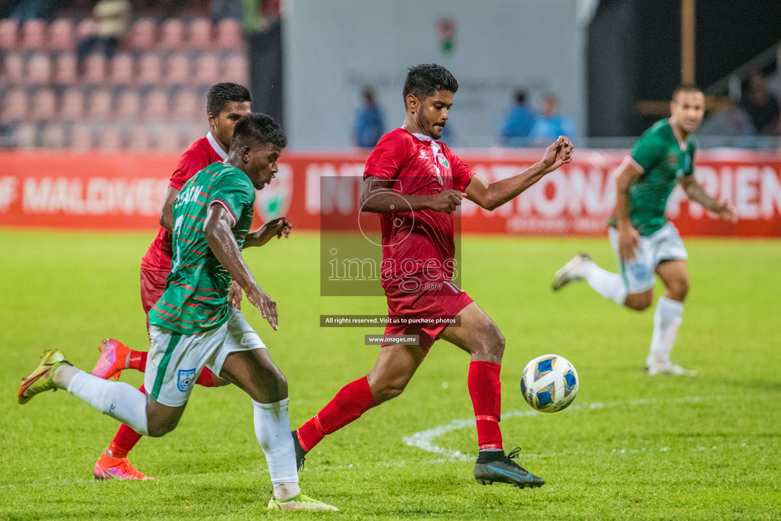 Maldives vs Bangladesh Friendly Match 24 Mar 2022 at Galolhu Rasmee Stadium Malé photos by Nausham Waheed