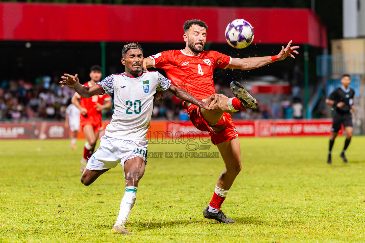 Afghanistan vs Bangladesh in the Diamond Jubilee International Tournament held in National Football Stadium, Male’, Maldives, on Thursday, 4th June 2026.
Photos: Ismail Thoriq, Areef Adam / images.mv