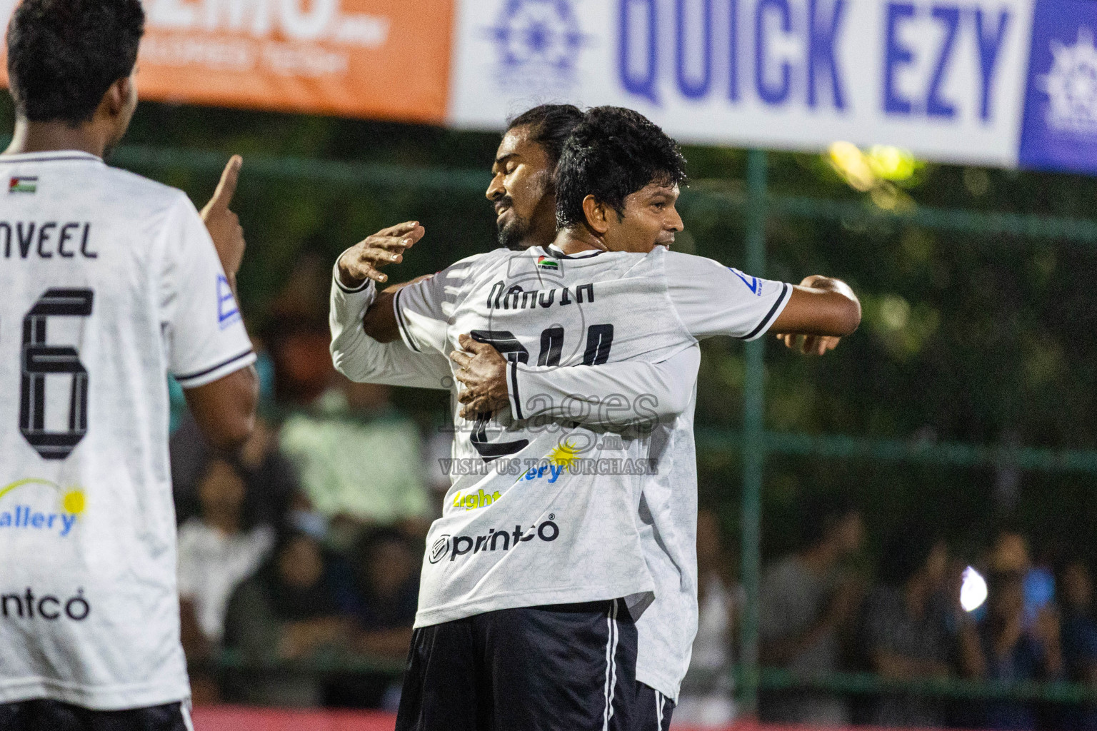 N Miladhoo vs N Kendhikulhudhoo in Day 15 of Golden Futsal Challenge 2024 was held on Monday, 29th January 2024, in Hulhumale', Maldives Photos: Nausham Waheed / images.mv