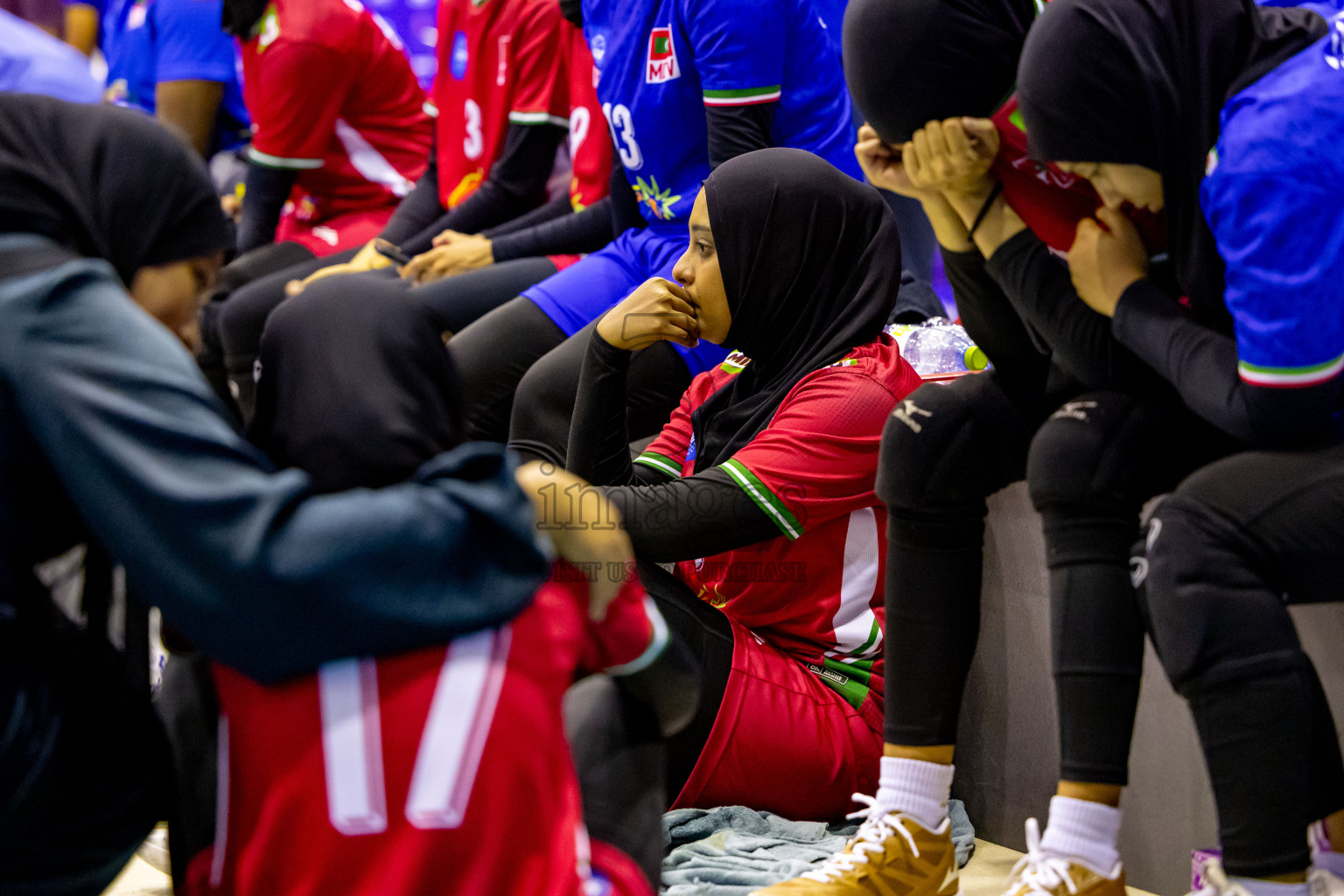 Final of CAVA Woman's Volleyball Challenge Cup 2024 was held in Social Center, Male', Maldives on Wednesday, 11th September 2024. Photos: Nausham Waheed / images.mv