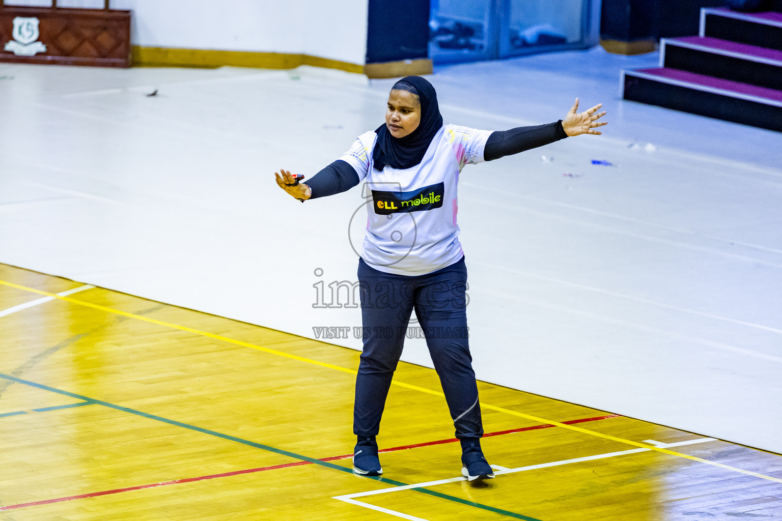 Day 3 of 25th Inter-School Netball Tournament was held in Social Center at Male', Maldives on Sunday, 11th August 2024. Photos: Nausham Waheed / images.mv