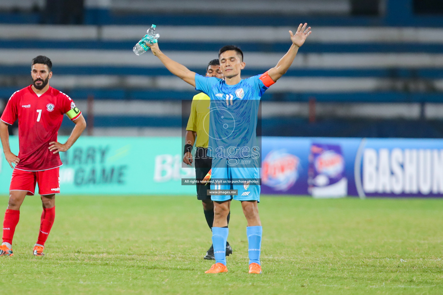 Lebanon vs India in the Semi-final of SAFF Championship 2023 held in Sree Kanteerava Stadium, Bengaluru, India, on Saturday, 1st July 2023. Photos: Nausham Waheed, Hassan Simah / images.mv