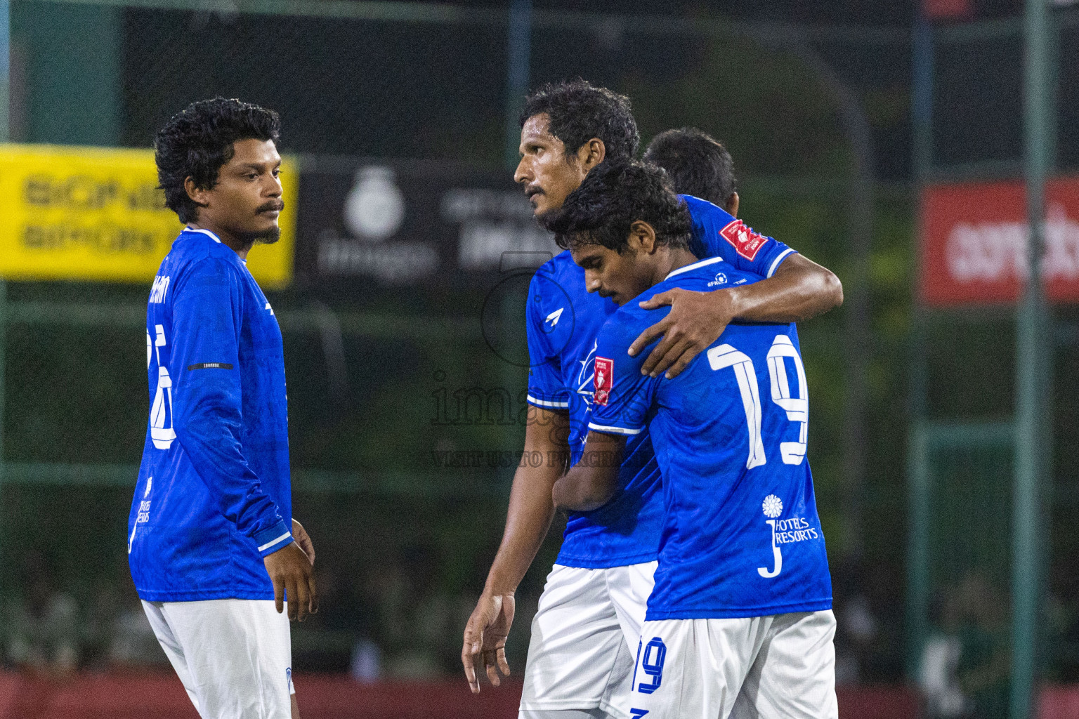 ADh Mandhoo VS ADh Mahibadhoo in Day 12 of Golden Futsal Challenge 2024 was held on Friday, 26th January 2024, in Hulhumale', Maldives Photos: Nausham Waheed / images.mv